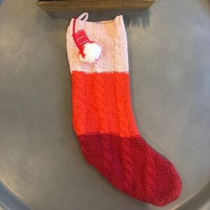 Wondershop Colorful Pink Knit Christmas Stocking NEW